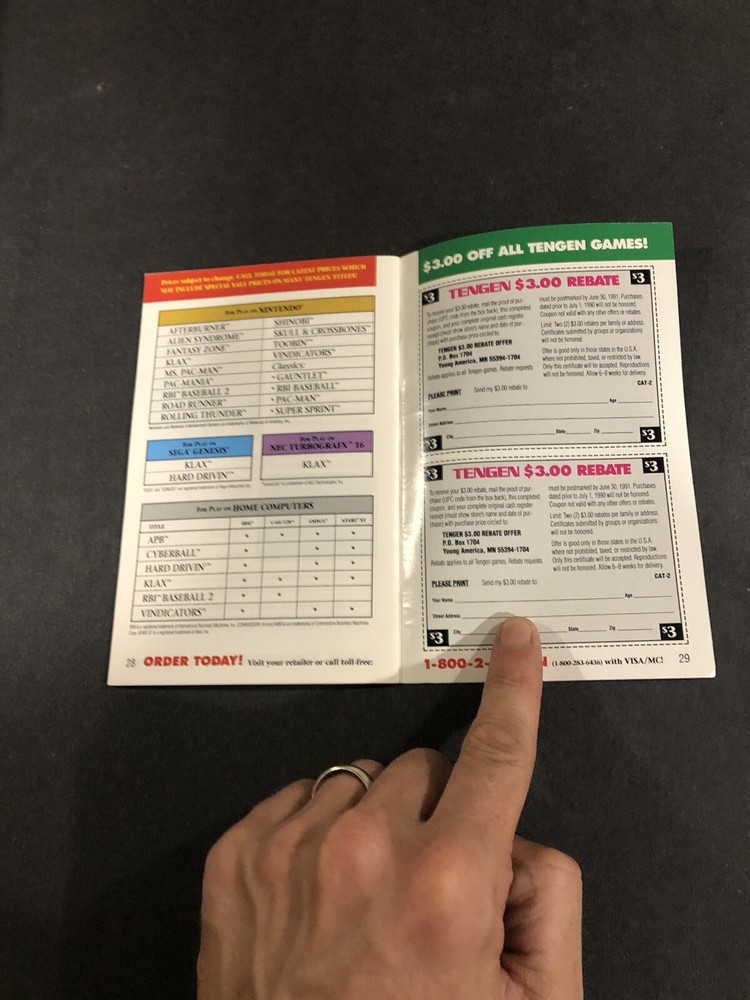 Tengen mailer Insert Catalog