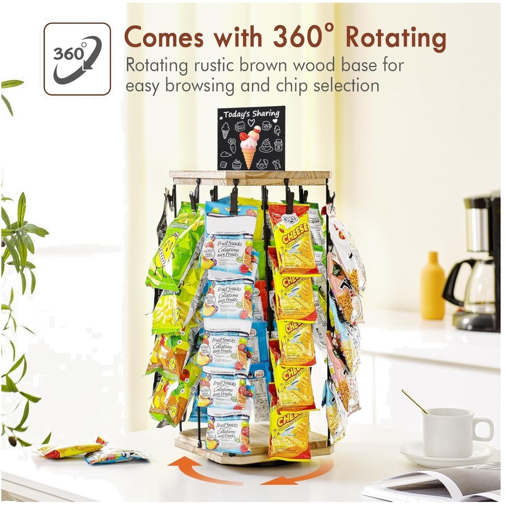 Rustic Brown Candy Display for Concession Stand