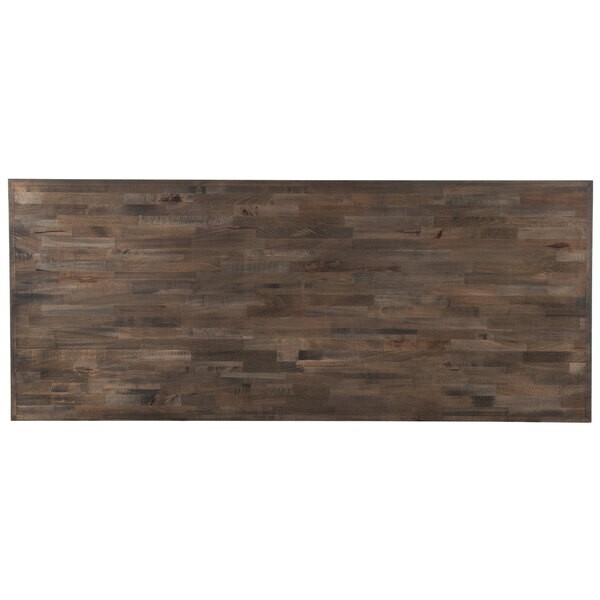 30'' x 72" Rectangular Butcher Block style Restaurant Table Top in Espresso Wood