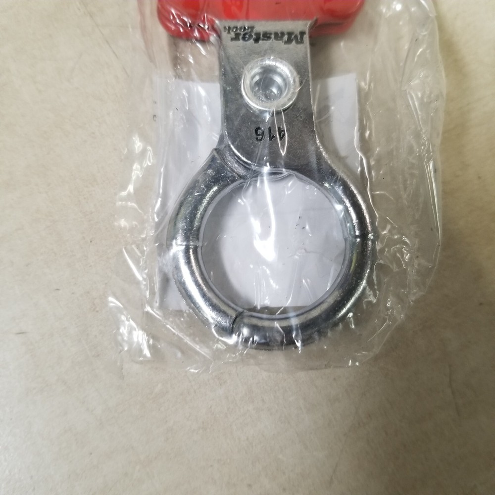 Master Lock 416 Lockout Hasp,Snap-On,Red,4-3/8In. L