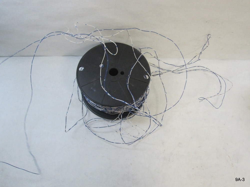 24AWG Solid Conductor Cross-Connect Wire Blue/White 3 Rolls 2000'~