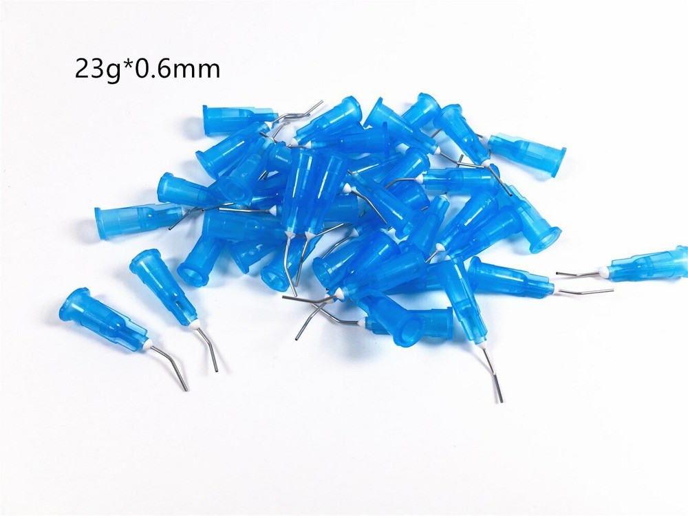 5000/Lot Dental Pre Bent Flow Dispensing Tips Flowable Needle Delivery Tip Etchi