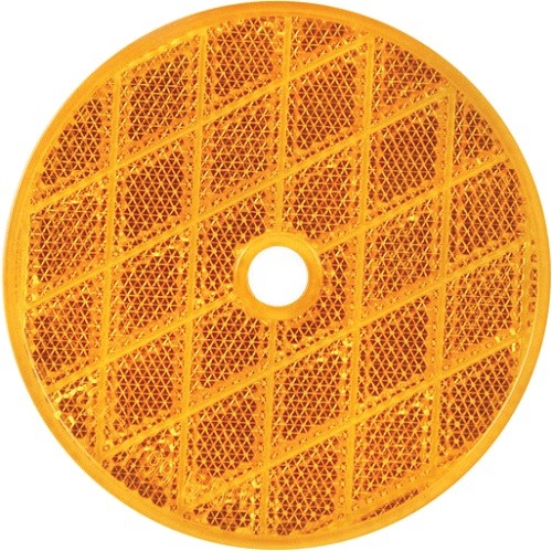 (2) Sate-lite #35 Round Amber or Clear Reflectors / Delineators