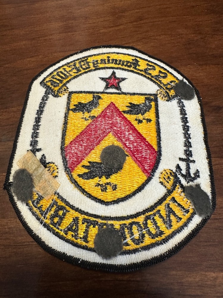 Vintage US Navy USS Fanning DE-1076 Ship Patch
