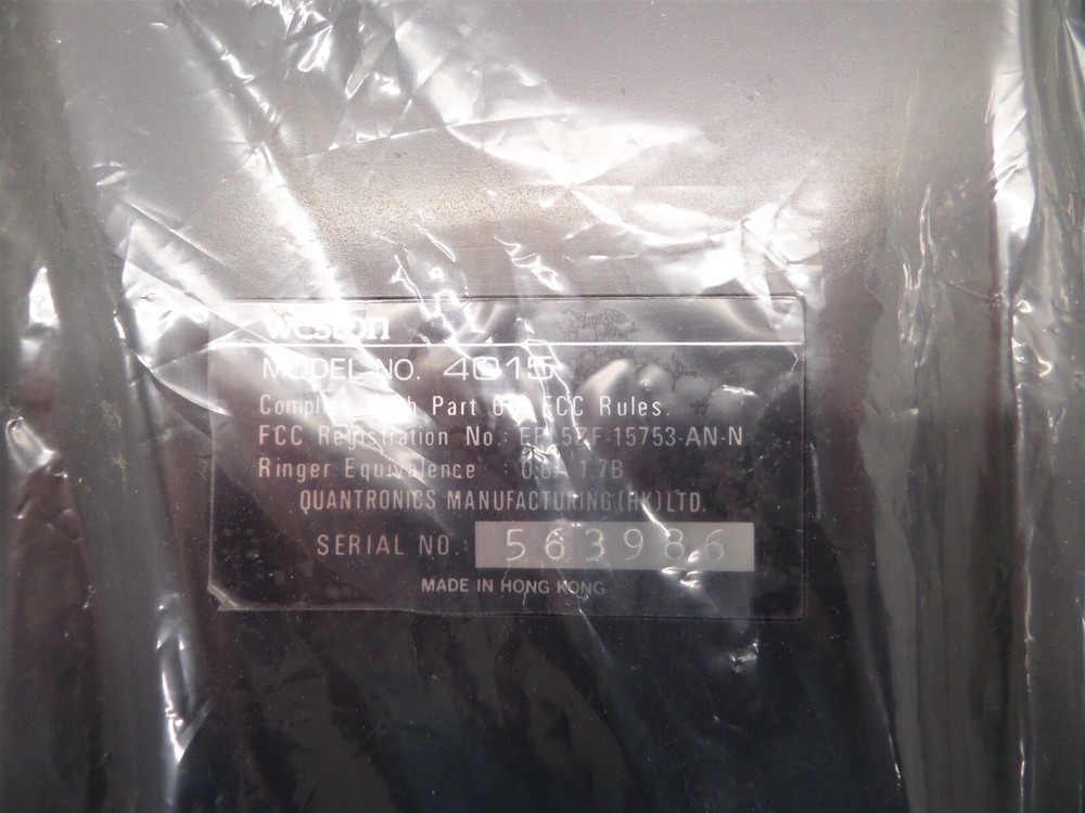 Vintage Weston 4015 Automatic Telephone Answering Machine