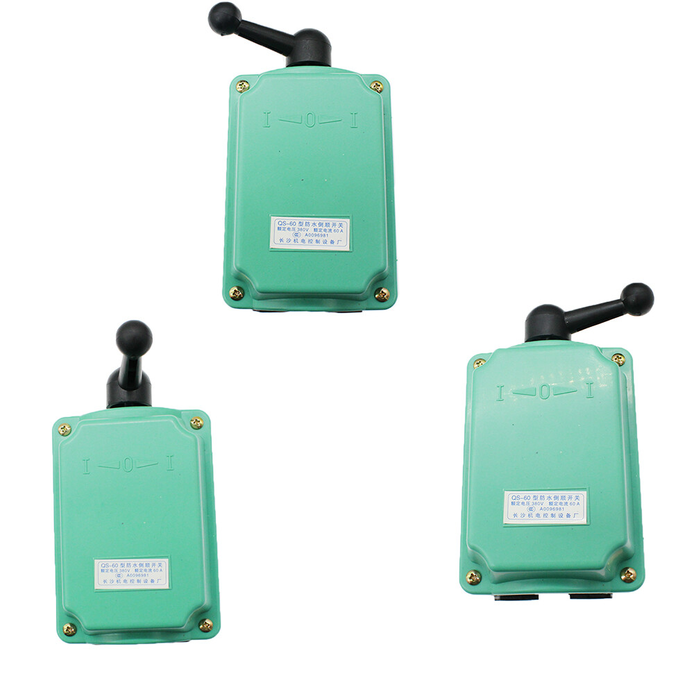 60A Green Drum Switch Forward/Off/Reverse Motor Control RainProof Reversing NEW