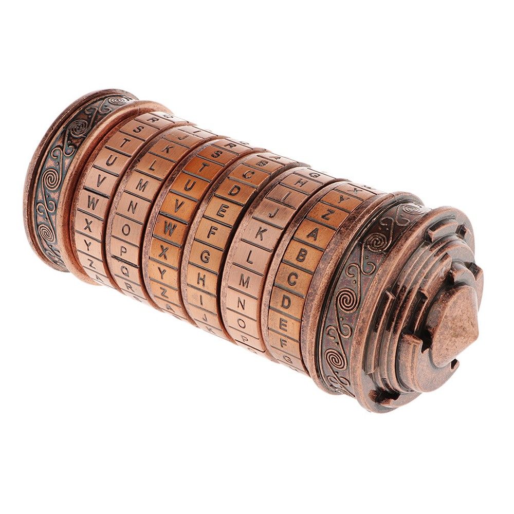 Lock Code Metal Box Birthday Gift Letter Escape Password Room Bronze