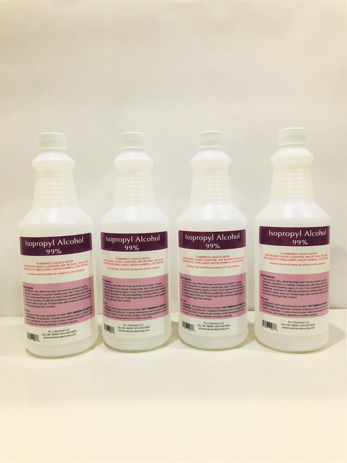 1 GALLON - PACKED IN 4 QTS- ISOPROPYL ALCOHOL 99% - NO IMPURITIES - MADE IN USA