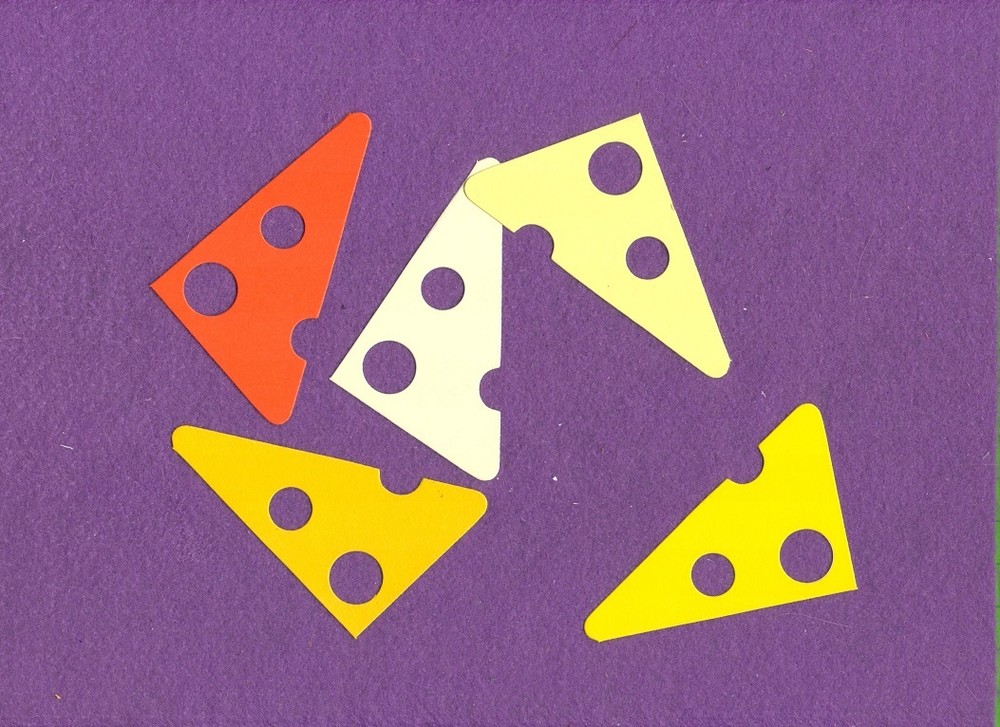 CHEESE dairy die cuts scrapbook cards