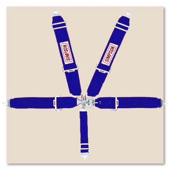 Simpson Racing Harness 5-Point Seat Belt Set, Latch/Link, Pull-Down SFI 16.1