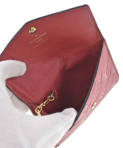 Louis Vuitton Wallet Coin Case Women Red Secondhand