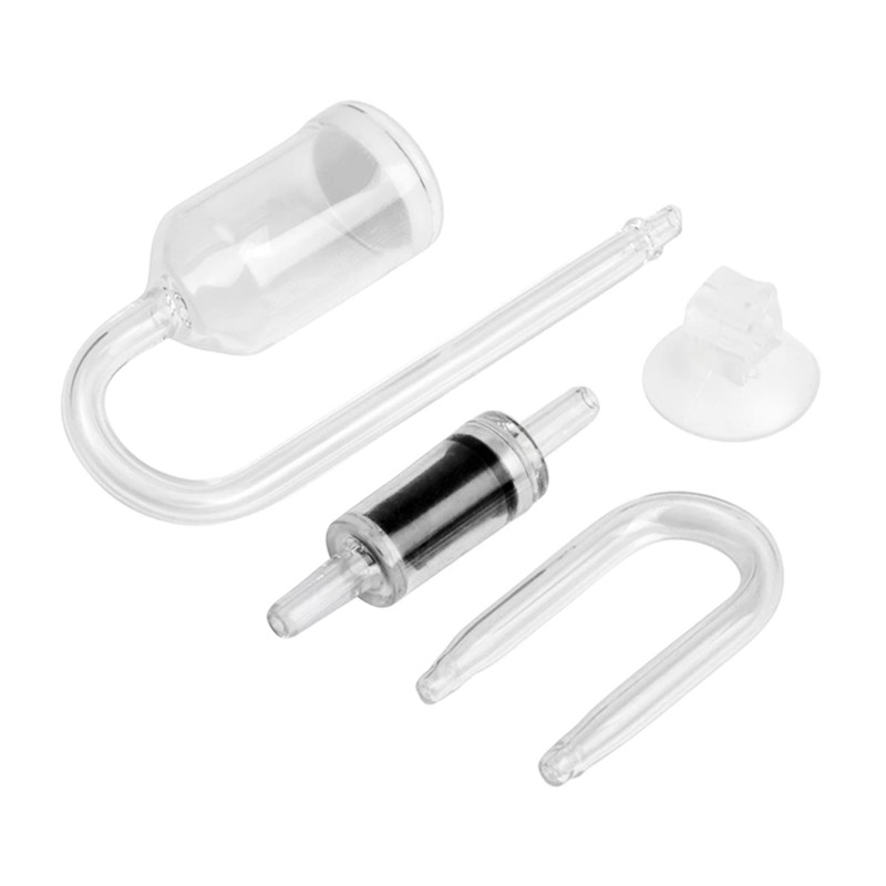 CO2 Diffuser Set for Aquarium for Size with Suction Cup Check for Valve Gla