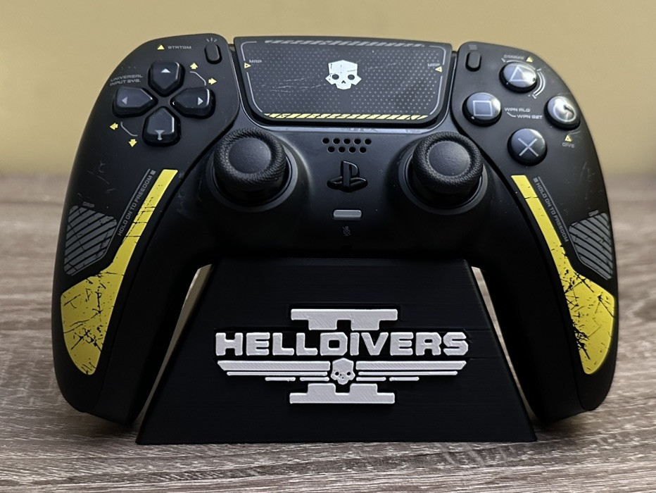 PlayStation 5 Controller STAND  HELLDIVERS II ,  CUSTOM 3D PRINT.