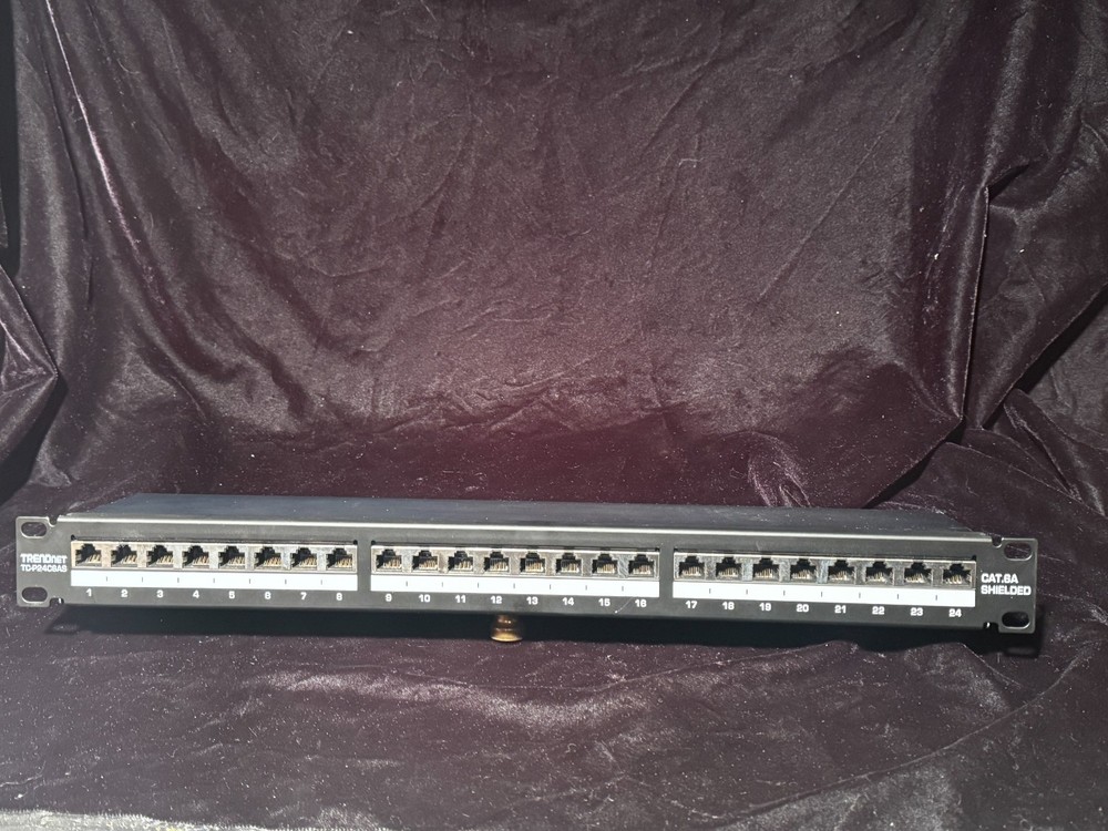 TRENDnet TC-P24C6AS 24 Port Patch Panel Cat 6A Ethernet Cabling