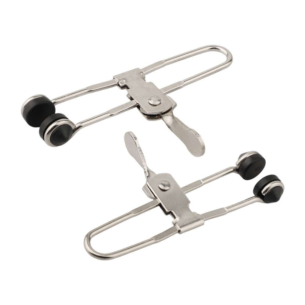 Spring Steel and Rubber Grid Clamps Set for Secure Installations 2 pcs