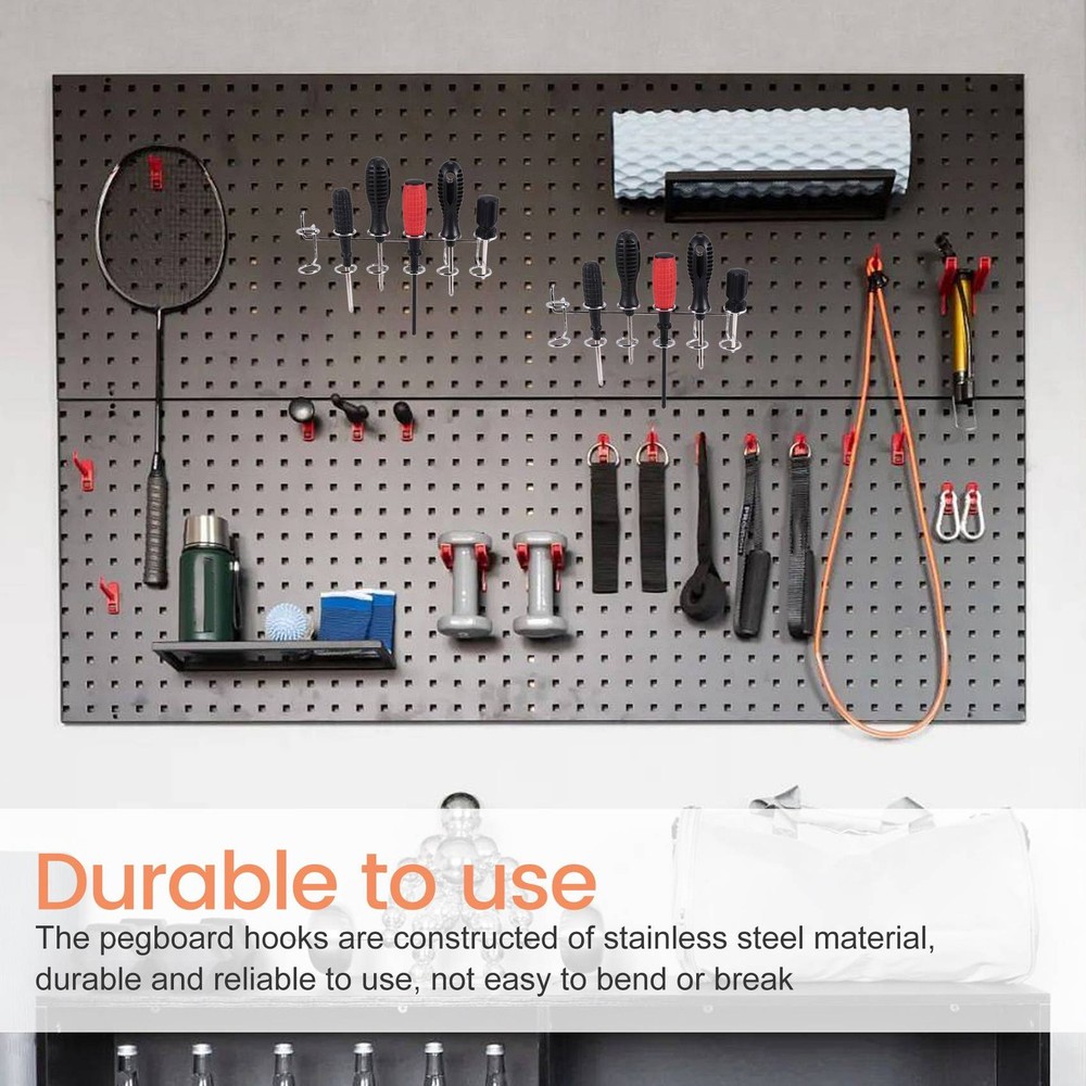 2 Pcs Screwdriver Holder Pegboard Multi-Tool Holder Accessory Pegboard7306