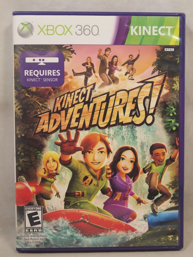 Official Microsoft Xbox 360 Kinect Sensor Model 1414 with Kinect Adventures Game