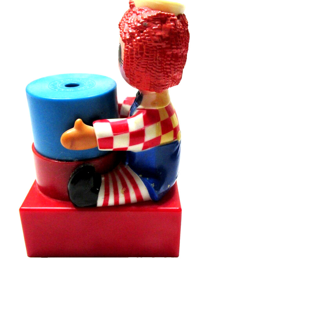 1970s Plastic Raggedy Andy Pencil Sharpener