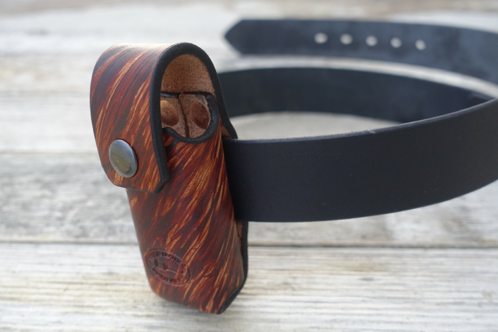 Leather Sheath for Leatherman SUPERTOOL 300 Full Grain Leather. HIDDIN USA