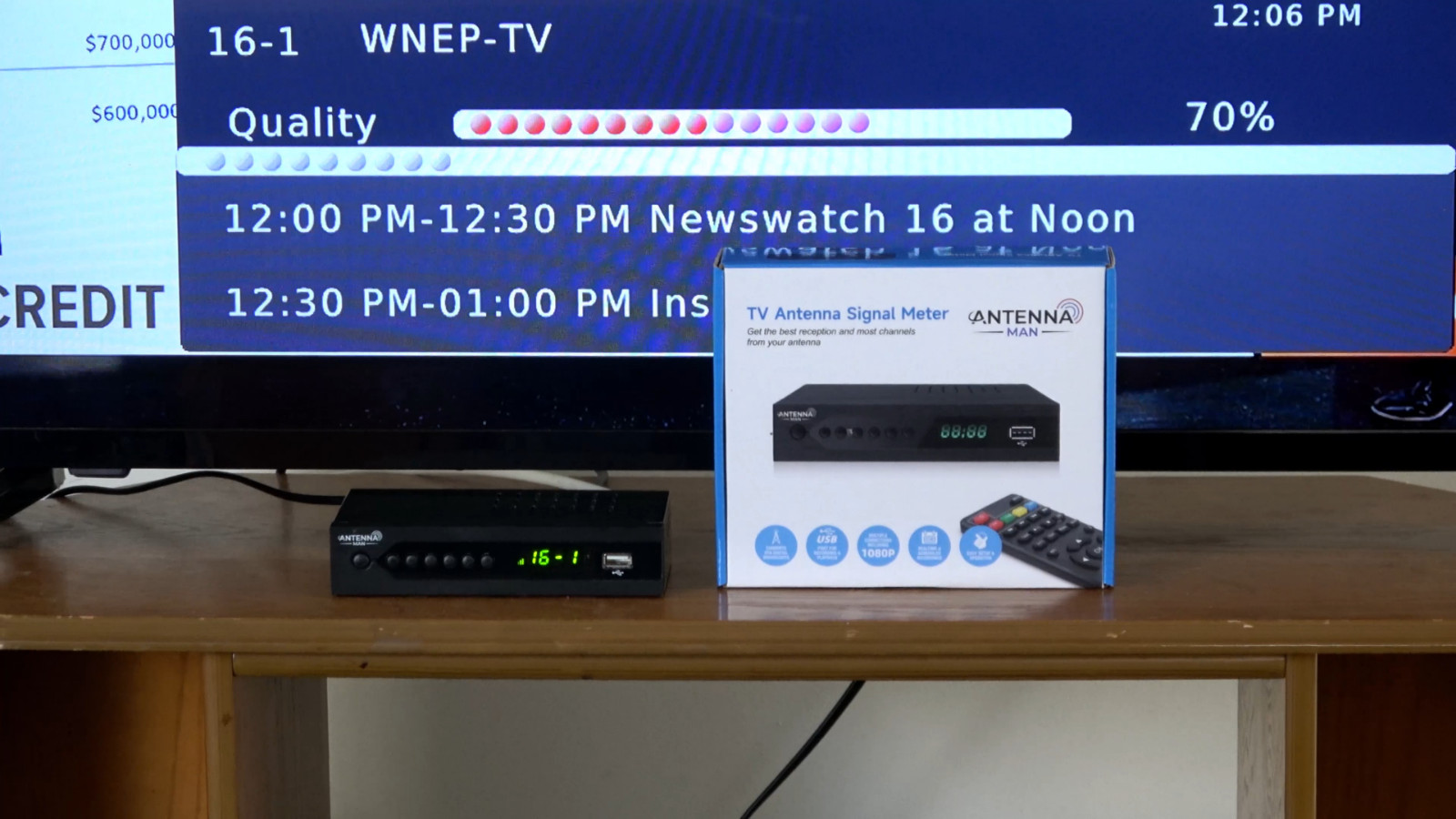 HD TV Antenna Signal Meter - Improve Antenna TV Reception, Get More Channels