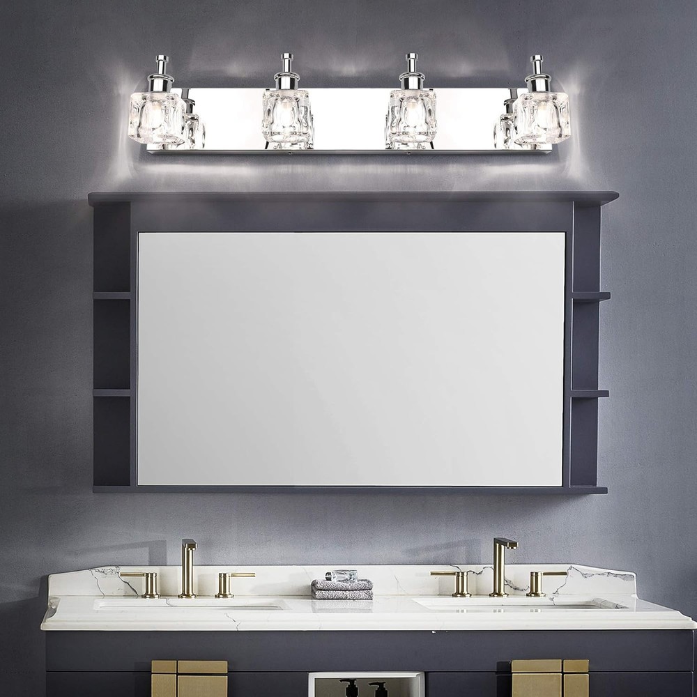 Crystal Vanity Light Bathroom Wall Fixture