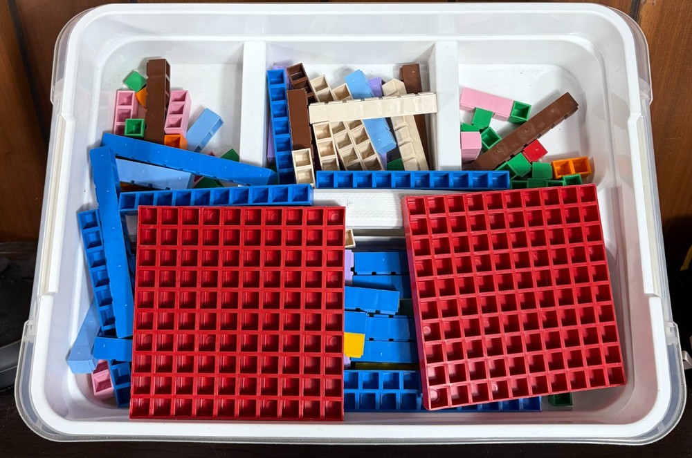 Math U See Manipulatives Algebra Decimal Insert Kit Integer Block Homeschool EUC