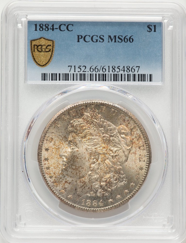 1884-CC Morgan Dollar PCGS MS66
