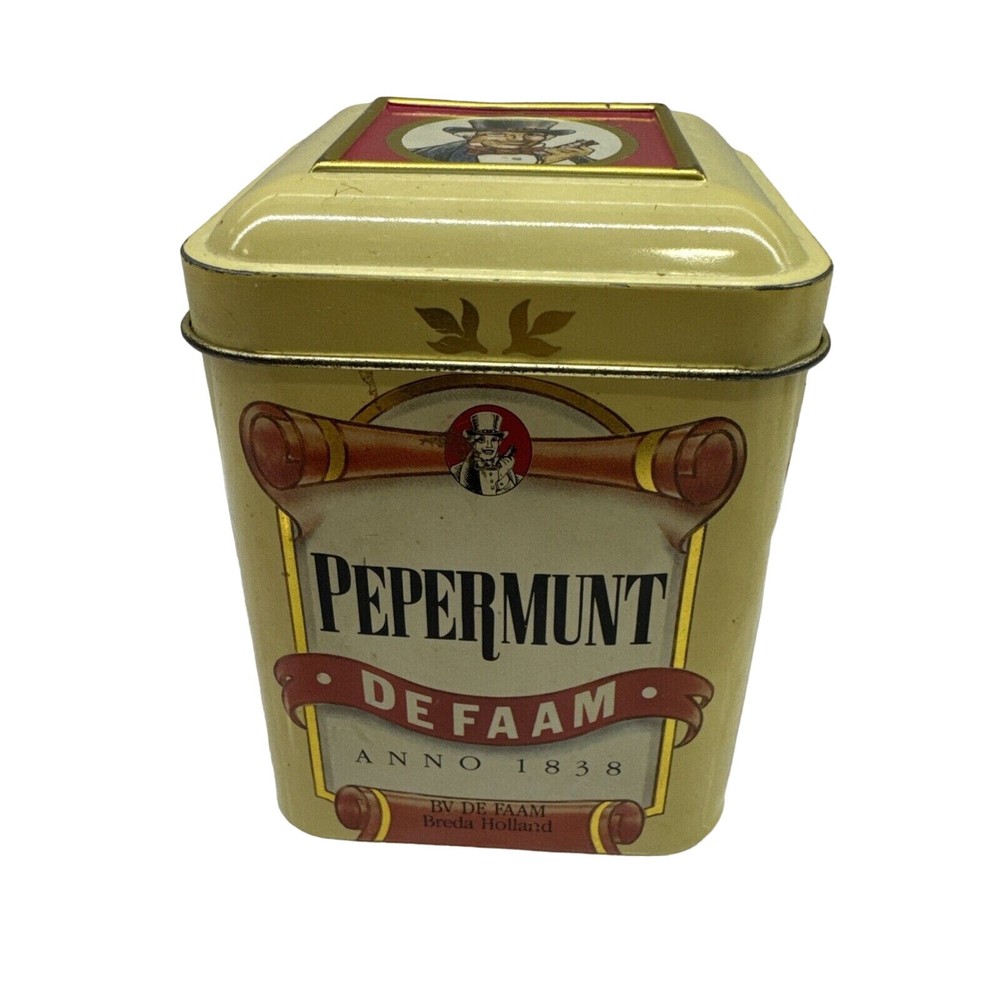 PEPERMUNT DE FAAM ADVERTISIGN TIN BOX EMPTY