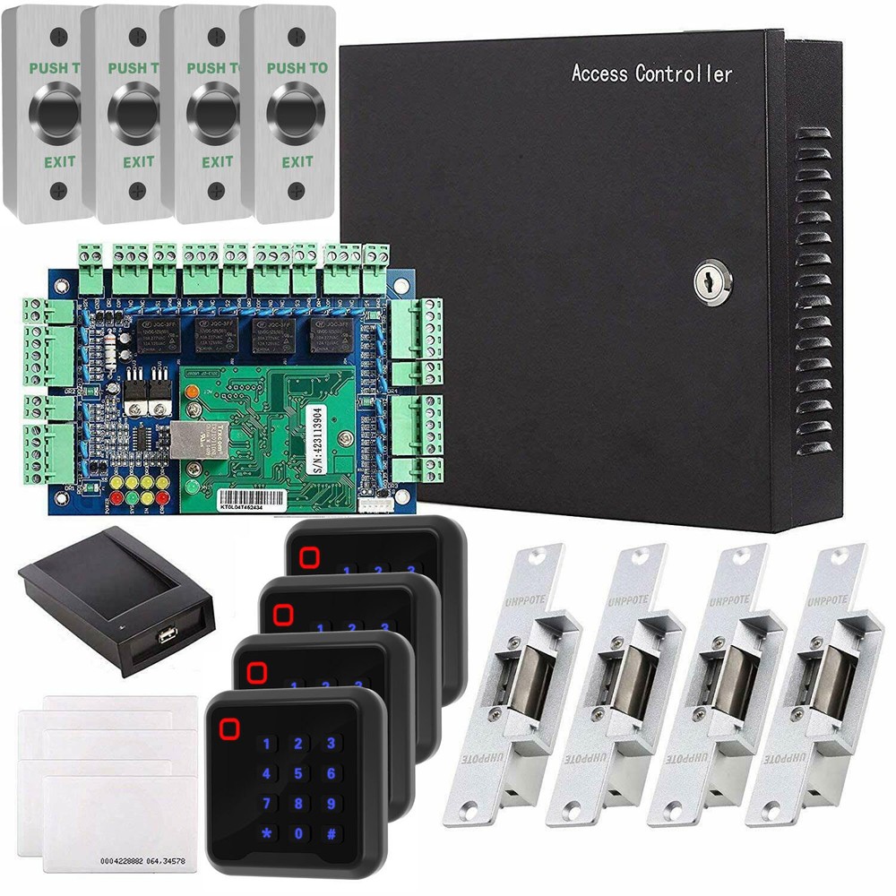 Network RFID Access Control Panel System Power Supply Reader Strike Lock