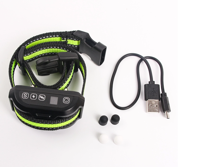 Rechargeable LCD Screen Dog Training Collar Automatic Anti Bark No Barking Shock
