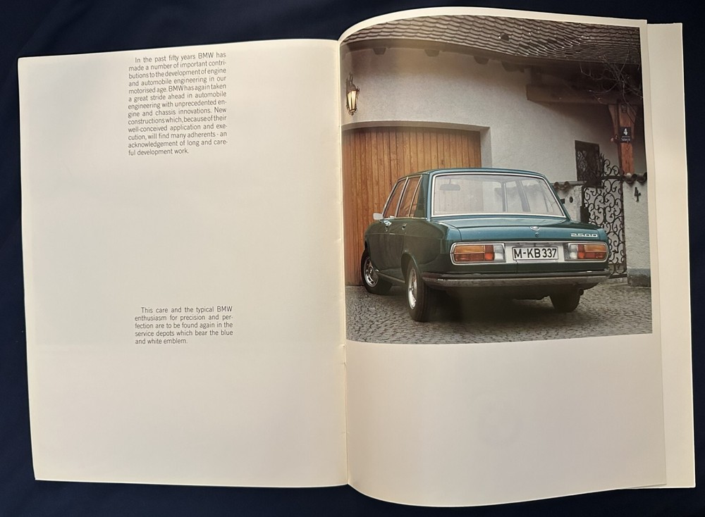 BMW 2500 sales brochure.
