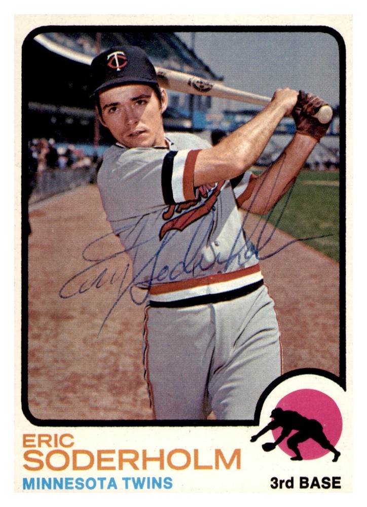 Eric Soderholm Signed 1973 Topps #577 Autographed Twins 50472