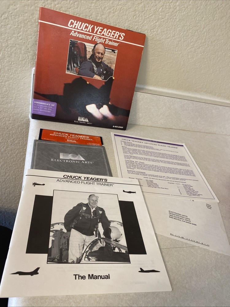 Commodore64 Chuck Yeagers Advanced Flight Trainer Commodore 64