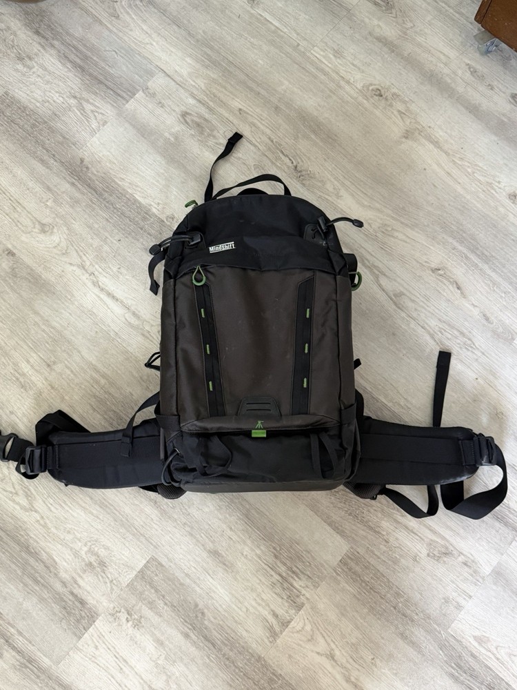 MindShift Backlight 18L Camera Backpack Black Green Gray Padded Strap Belt Loop