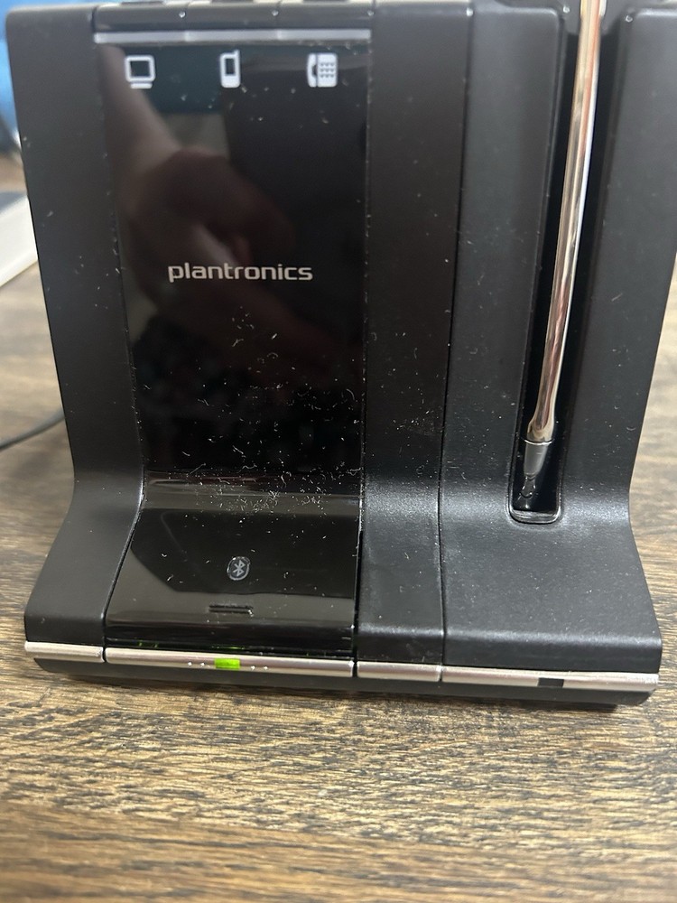 Plantronics Headset Multi Device Wireless System Savi 745 Untested Turns On