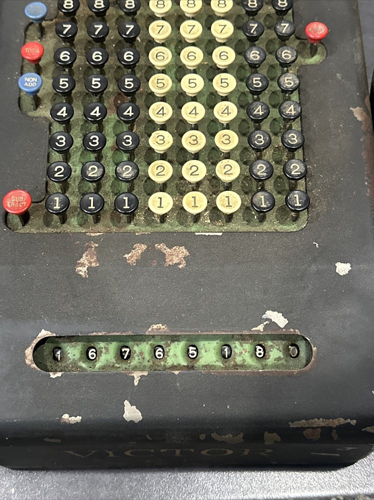 VICTOR Adding Machine Cash Register 1920s Antique