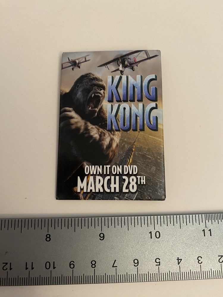 King Kong DVD Pin Back Button P65
