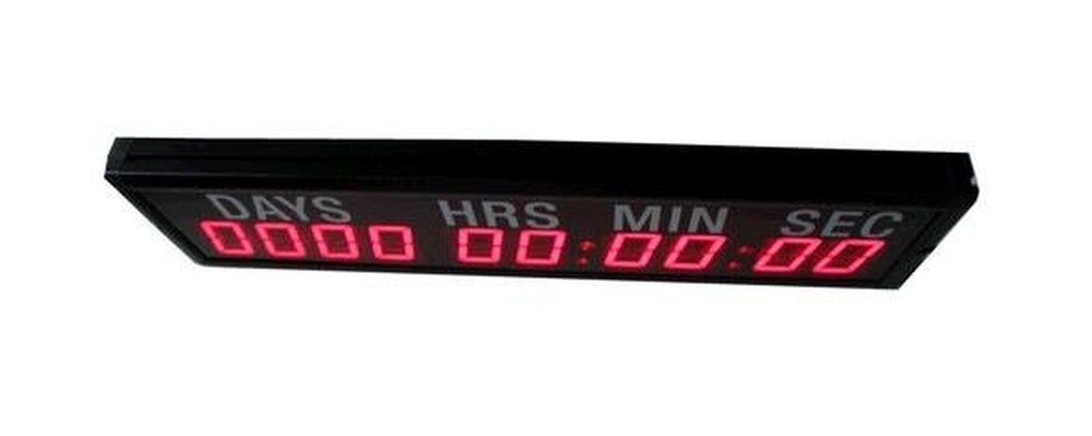 2.3-inch 10 Digits with Red Color LED Timer Countdown/up Wall Mounted Clock w...