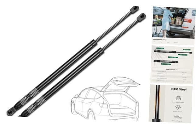 Rear Hatch Gas Struts Shocks Replacement for Dodge Nitro 2007 2008 2009 2010
