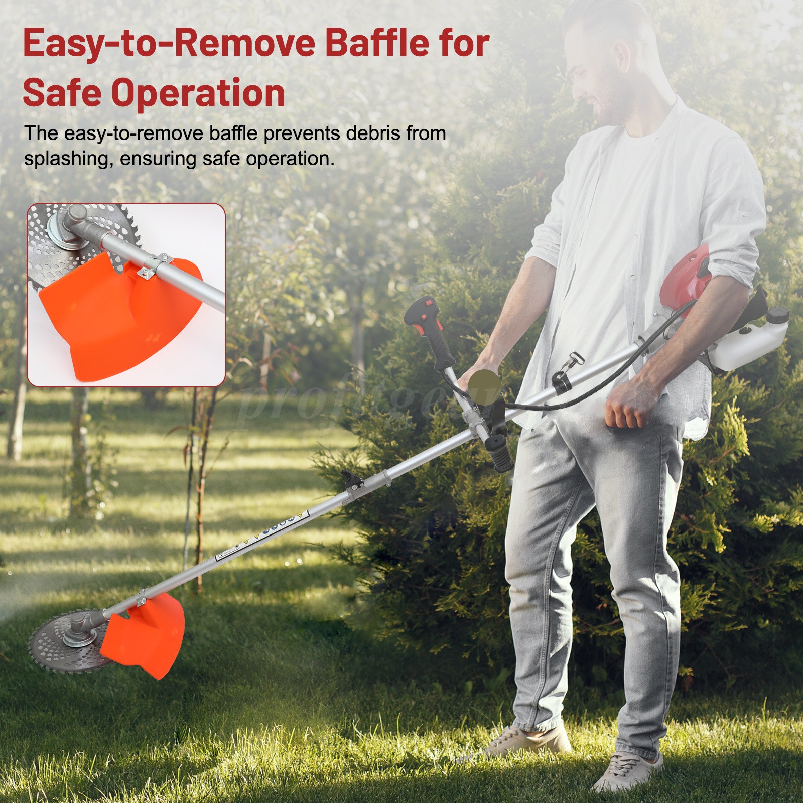 58CC 4 in 1 2-Stroke Grass String Trimmer Brush Cutter Gas Trimmer Weed Eater US