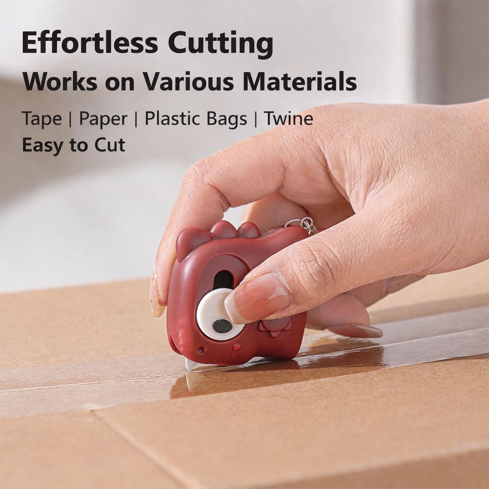 2 Pack Ceramic Box Cutter, Retractable, Mini, Cute, Box Opener, Built-In Magneti