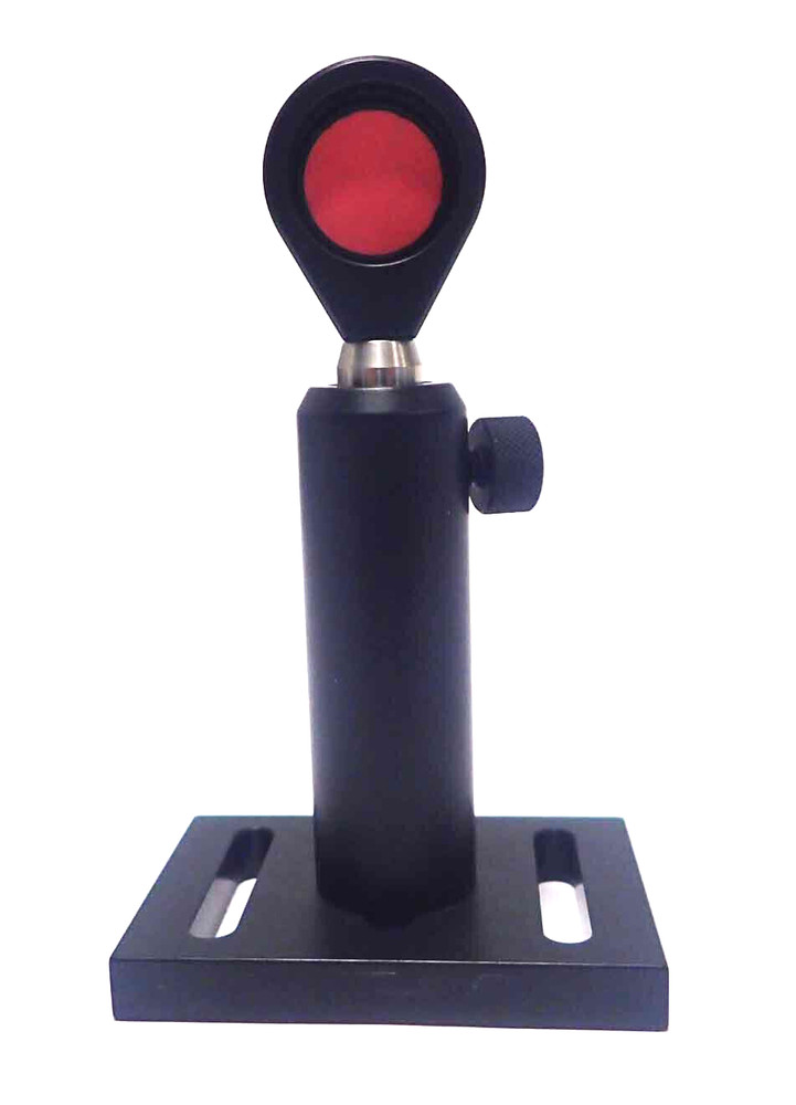 THORLABS FLORESCENT ALIGNMENT DISK / LMR1 FIXED LENS MOUNT & THORLABS POSTHOLDER
