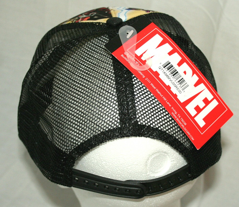 Comics Marvel Universe Mesh Baseball Cap Hat New Tags Plastic Snap OSFM