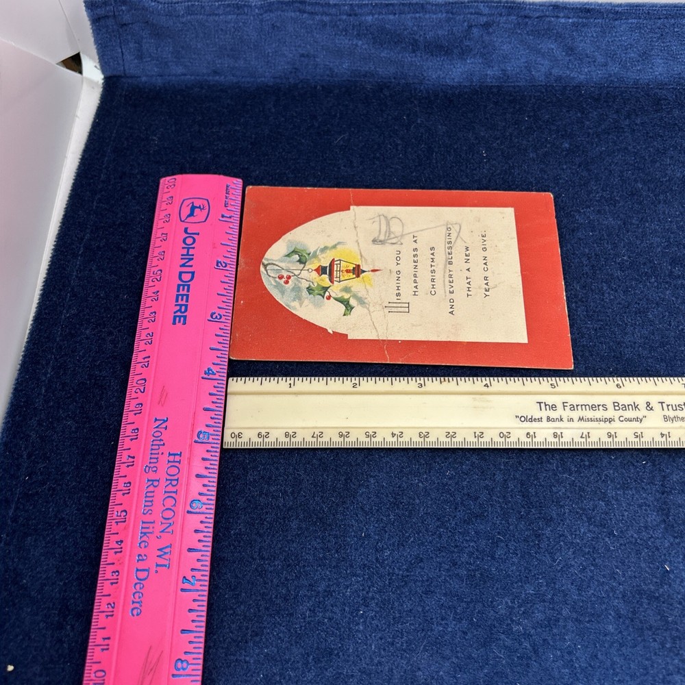 george washington stamp Two Cent Postmark 1927 Christmas Postcard