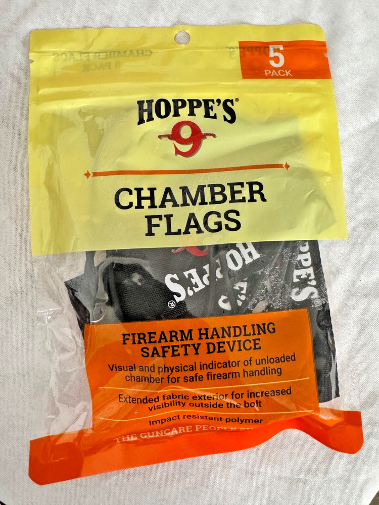 Hoppe's Empty Chamber Safety Flags Model: HCF5  - 5 Pack