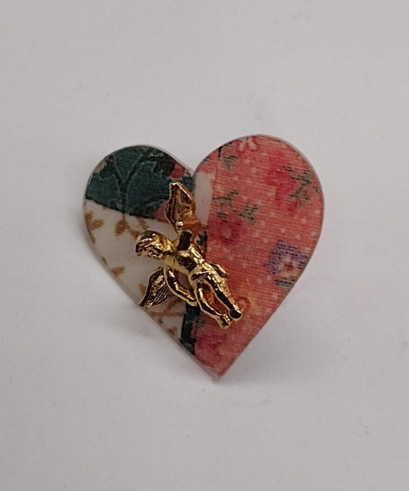 Small Angel Heart Tack Pin