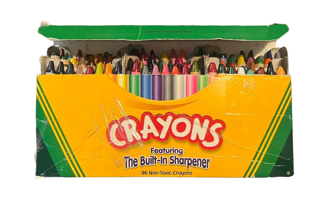 Crayola crayons 2002 built-in sharpener 69 Count