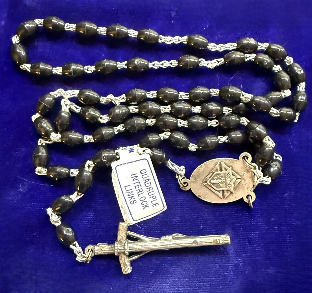 K of C Knights of Columbus Rosary OL Guadalupe Blessed by Supreme Chaplain wTag