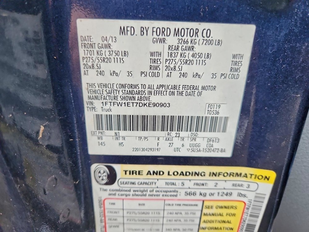 Chassis ECM Fuel Pump Fits 13-19 FLEX 3841723