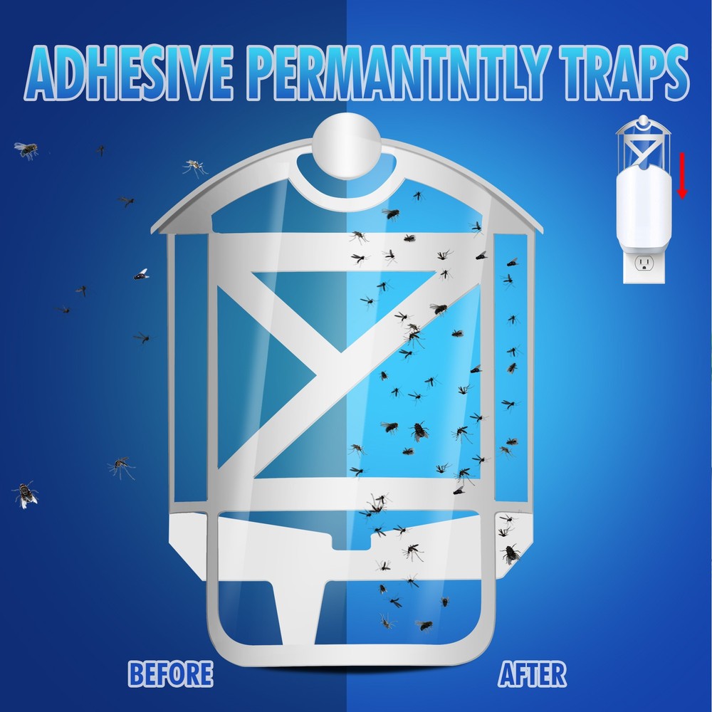 Mosquito Fly Trap Cartridge Replacement Accessories 10/12 Pack for Bug Zapper